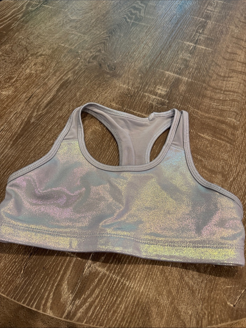 Old Navy Iridescent Lavender Sports Bra